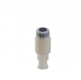 Injection port for gamma sterilization